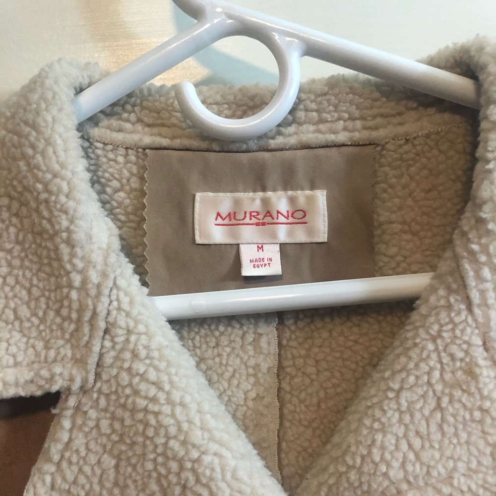 Women’s Murano tan faux suede lined coat. Size M. - Picture 8 of 8